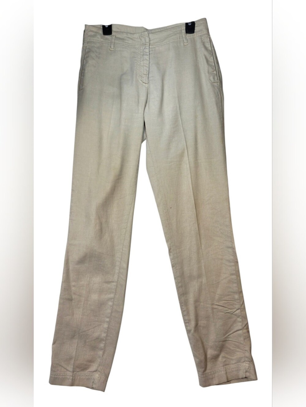 Poetry Beige Linen Blend Trousers US 8